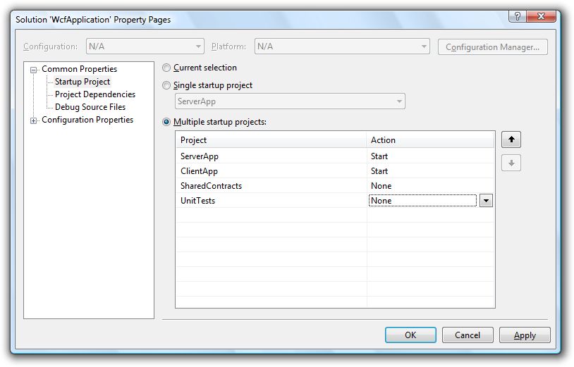 Solution property pages